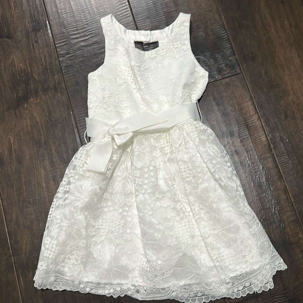 Childress place white lace dress